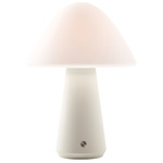 Mushroom Portable Table Lamp - Off White / Opal