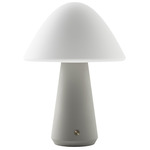 Mushroom Portable Table Lamp - Gray / Opal