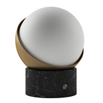 Orb Portable Table Lamp - Black Marble / Brushed Brass