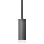 Luxe Pendant with Alabaster Bezel - Matte Black / Alabaster