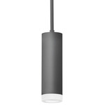Luxe Pendant with Alabaster Bezel - Matte Black / Alabaster
