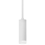 Luxe Pendant with Alabaster Bezel - Semi Gloss White / Alabaster