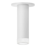 Luxe Ceiling Light with Alabaster Bezel - Semi Gloss White / Alabaster