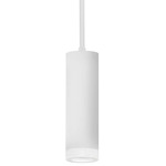 Luxe Pendant with Alabaster Bezel - Semi Gloss White / Alabaster
