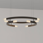 Trace Circular Pendant - Lightology Exclusive - Antique Bronze
