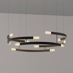 Trace Circular Pendant - Lightology Exclusive - Antique Bronze