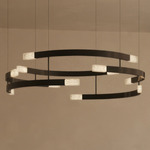 Trace Circular Pendant - Lightology Exclusive - Bronze