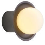 Janed Wall Sconce - Satin Graphite / Opal
