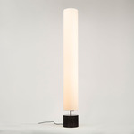 Clopes Floor Lamp - Burnt Wood / White