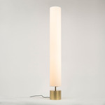 Clopes Floor Lamp - Satin Brass / White