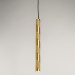 Candy Pendant - Satin Brass / Ivory