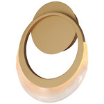 Lyra Wall Sconce - Gold / Clear Swirl