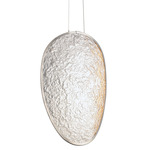 Moonscapes Single Pendant - Polished Chrome / Clear