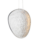 Moonscapes Single Pendant - Polished Chrome / Clear