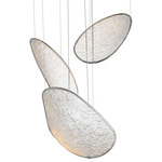 Moonscapes Multi-Light Pendant - Polished Chrome / Clear