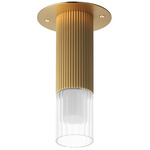 Reeds Semi Flush Ceiling Light - Gold