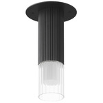 Reeds Semi Flush Ceiling Light - Black