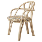 Bistra Dining Armchair - Natural Rattan / Reales Pattern 02