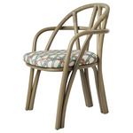 Bistra Dining Armchair - Olive Rattan / Reales Pattern 01