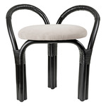 Bistra Stool - Ebony Rattan / Fustagno 01