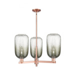 Brookhaven Cloche Chandelier - Antique Copper / Brookhaven Slate