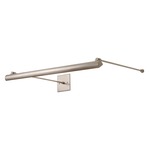 Kurve Display Sign with 4.6 Square Canopy - Satin Nickel
