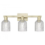 Bridal Veil 716 Bathroom Vanity Light - Antique Brass / Clear