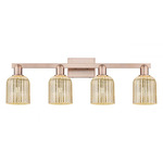 Bridal Veil 716 Bathroom Vanity Light - Antique Copper / Mercury