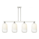 Brookhaven Cloche Linear Pendant - Polished Nickel / Brookhaven Opal