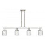 Bridal Veil 716 Linear Pendant - Brushed Satin Nickel / Seedy