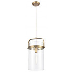 Pilaster 413 Pendant - Champagne Bronze / Clear