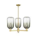 Brookhaven Cloche Chandelier - Satin Gold / Brookhaven Slate