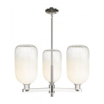 Brookhaven Cloche Chandelier - Polished Nickel / Brookhaven Opal