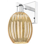 Preston Bulb Wall Sconce - Polished Chrome / Mercury