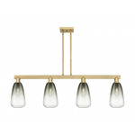 Brookhaven Almond Linear Pendant - Brushed Brass / Brookhaven Slate