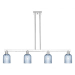 Bridal Veil 716 Linear Pendant - Polished Chrome / Blue