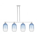 Brookhaven Cloche Linear Pendant - Polished Chrome / Brookhaven Sapphire