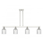 Bridal Veil 716 Linear Pendant - Polished Nickel / Seedy