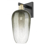 Brookhaven Flute Wall Sconce - Black / Antique Brass / Brookhaven Slate