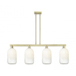 Brookhaven Cloche Linear Pendant - Antique Brass / Brookhaven Opal
