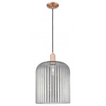 Bridal Veil 716 Pendant - Antique Copper / Light Smoke