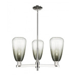 Brookhaven Almond Chandelier - Polished Nickel / Brookhaven Slate