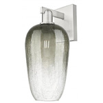 Brookhaven Flute Wall Sconce - Brushed Satin Nickel / Brookhaven Slate