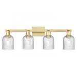 Bridal Veil 716 Bathroom Vanity Light - Satin Gold / Seedy