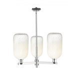 Brookhaven Cloche Chandelier - Polished Chrome / Brookhaven Opal