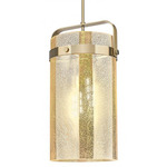 Pilaster 13 inch Mercury Pendant - Champagne Bronze / Mercury