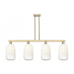 Brookhaven Cloche Linear Pendant - Champagne Bronze / Brookhaven Opal