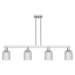 Bridal Veil 716 Linear Pendant - Brushed Satin Nickel / Clear