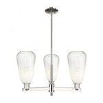 Brookhaven Almond Chandelier - Polished Nickel / Brookhaven Opal