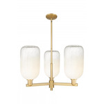 Brookhaven Cloche Chandelier - Brushed Brass / Brookhaven Opal